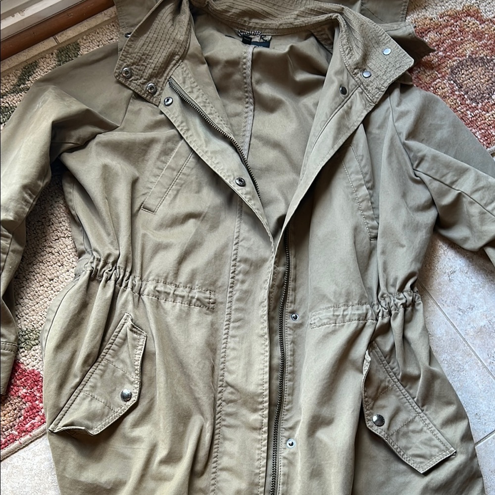 Banana Republic khaki Utility Jacket with Cinched Waist